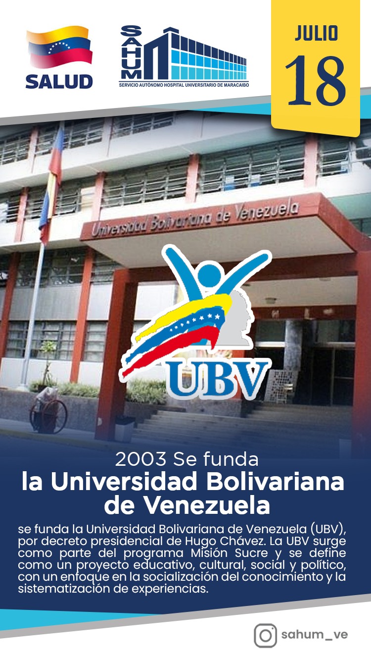 2003 Se funda la UBV